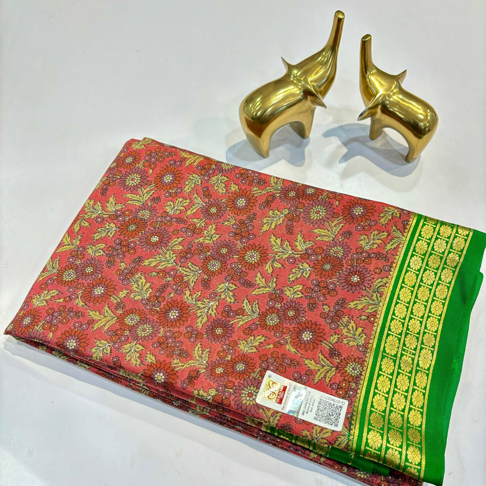 Pure Mysore Printed Silk Saree