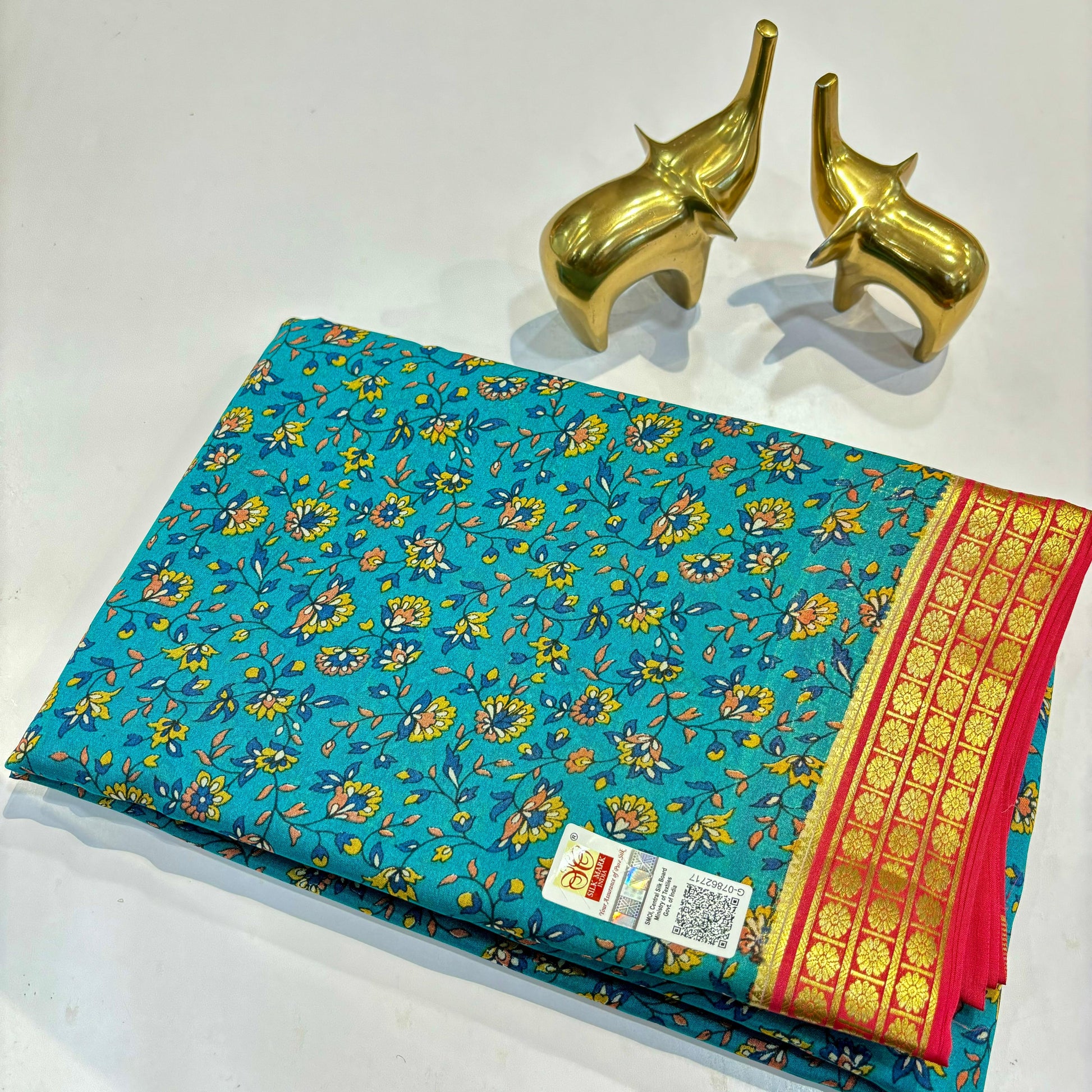 Pure Mysore Printed Silk Saree