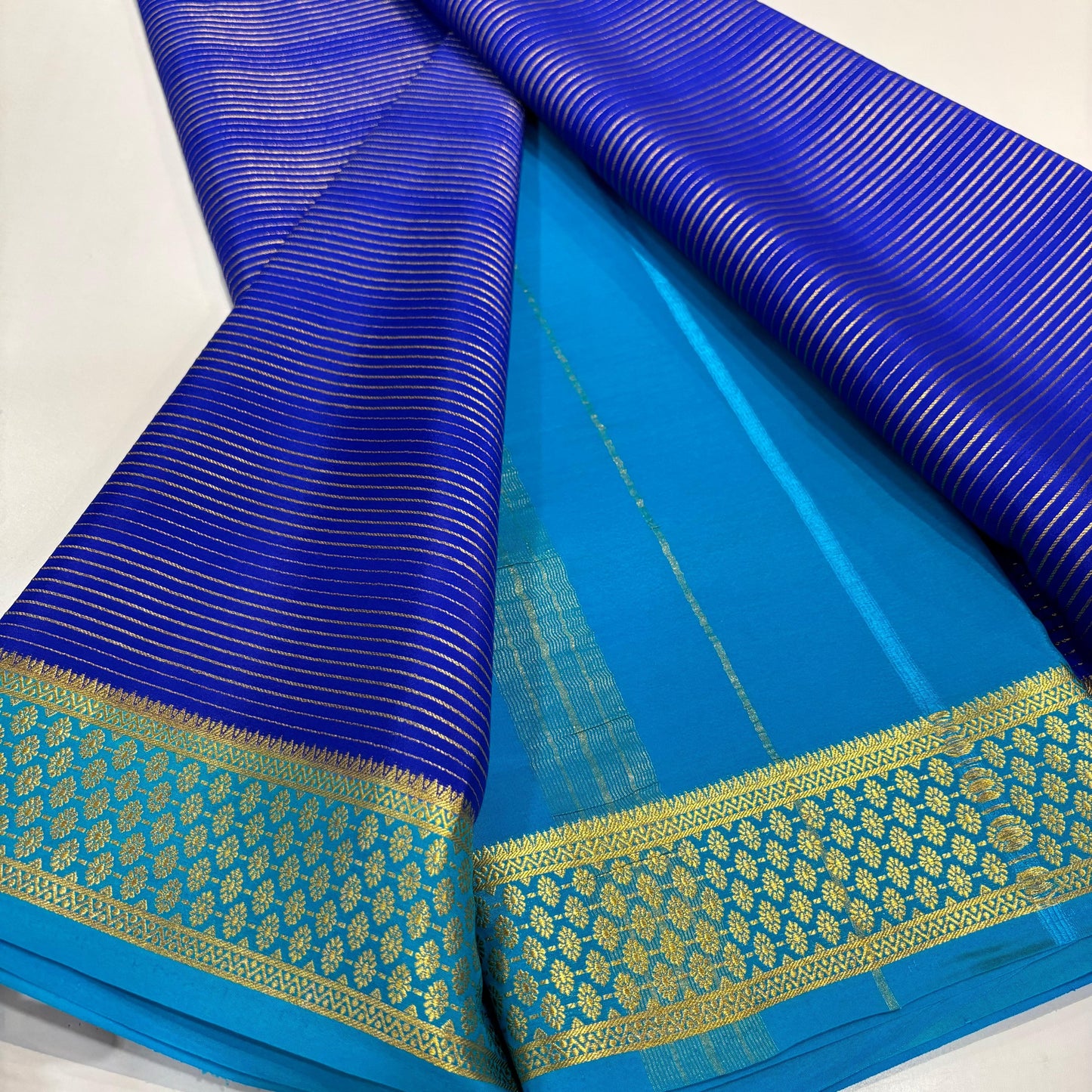 Pure Mysore Silk Saree | 120 grams | KSIC grade