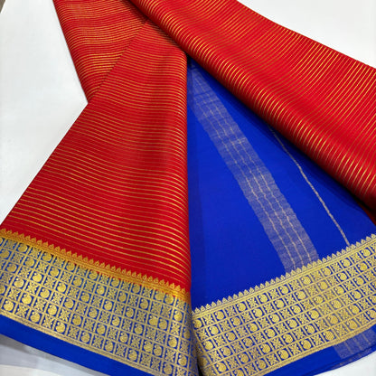 Pure Mysore Silk Saree | 120 grams | KSIC grade