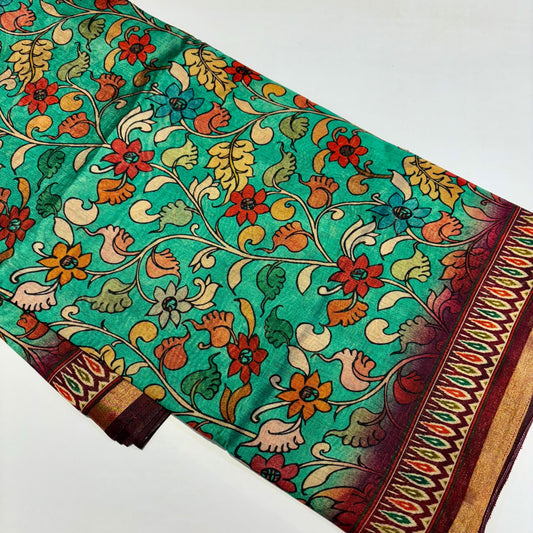 Printed Maslin Silk Cotton Saree