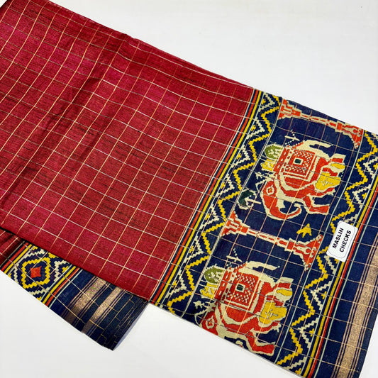 Printed Maslin Silk Cotton Saree