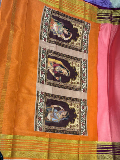 Printed Pure Mysore Silk Saree