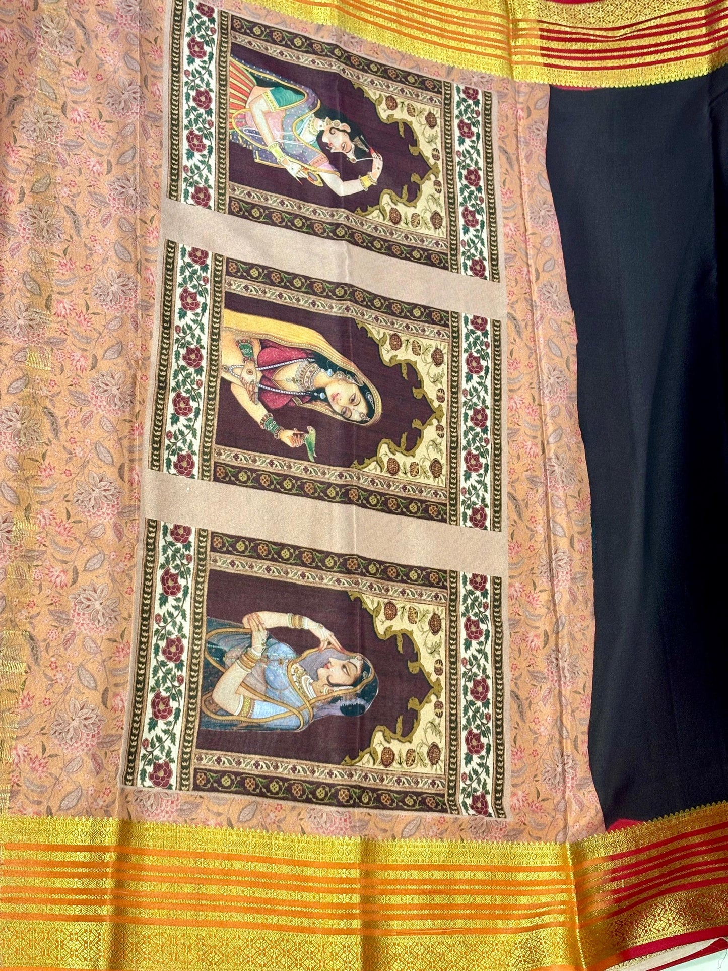 Printed Pure Mysore Silk Saree