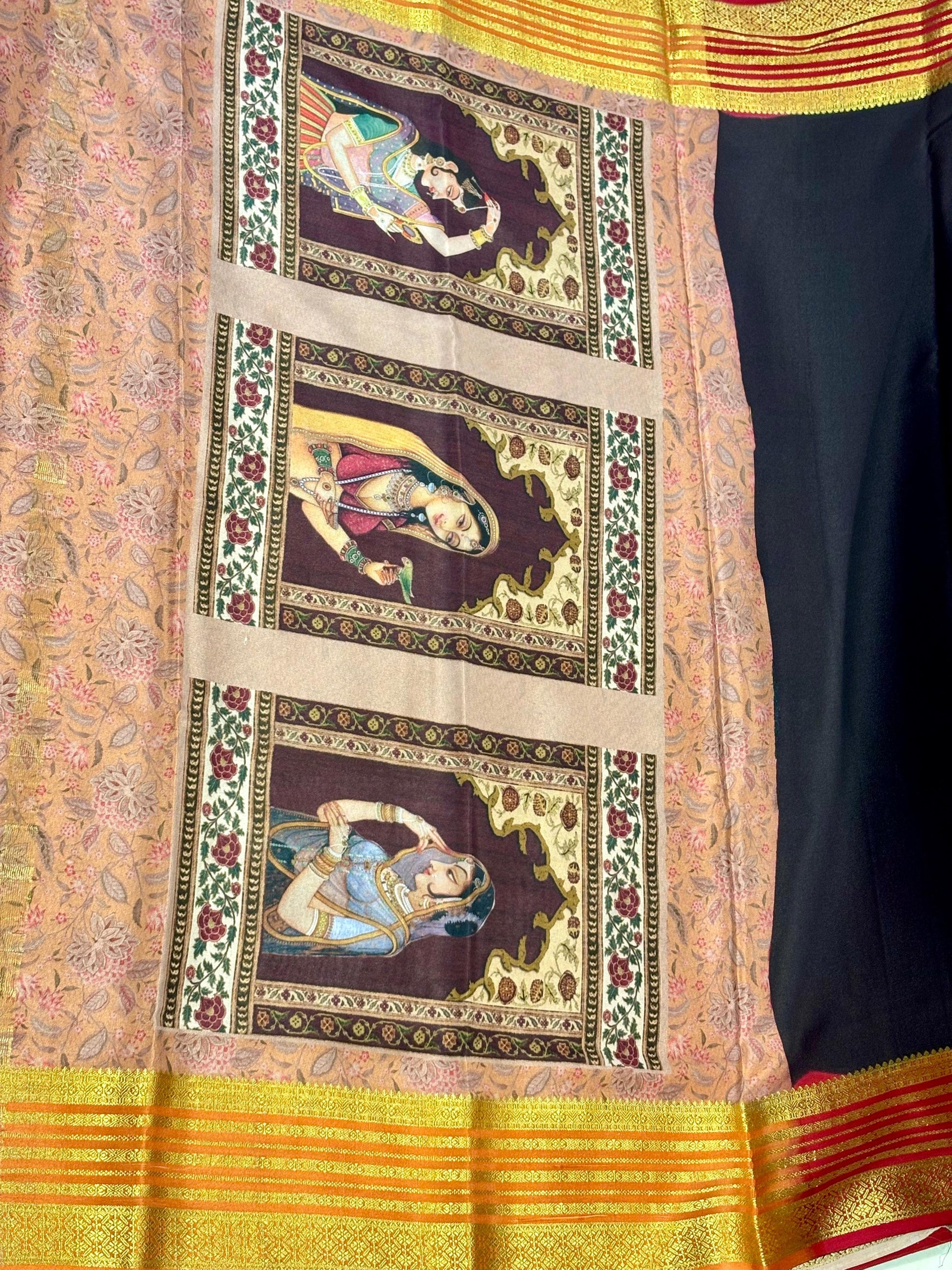 Printed Pure Mysore Silk Saree