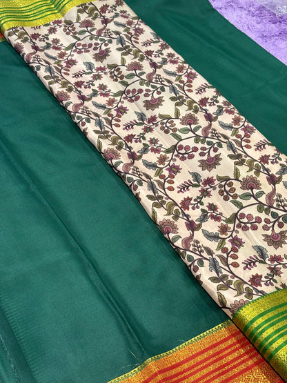 Printed Pure Mysore Silk Saree