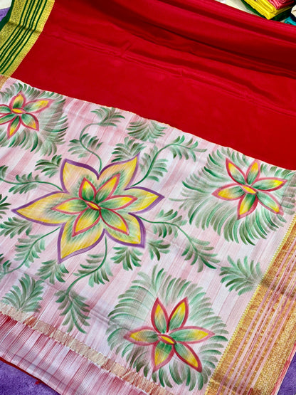 Printed Pure Mysore Silk Saree