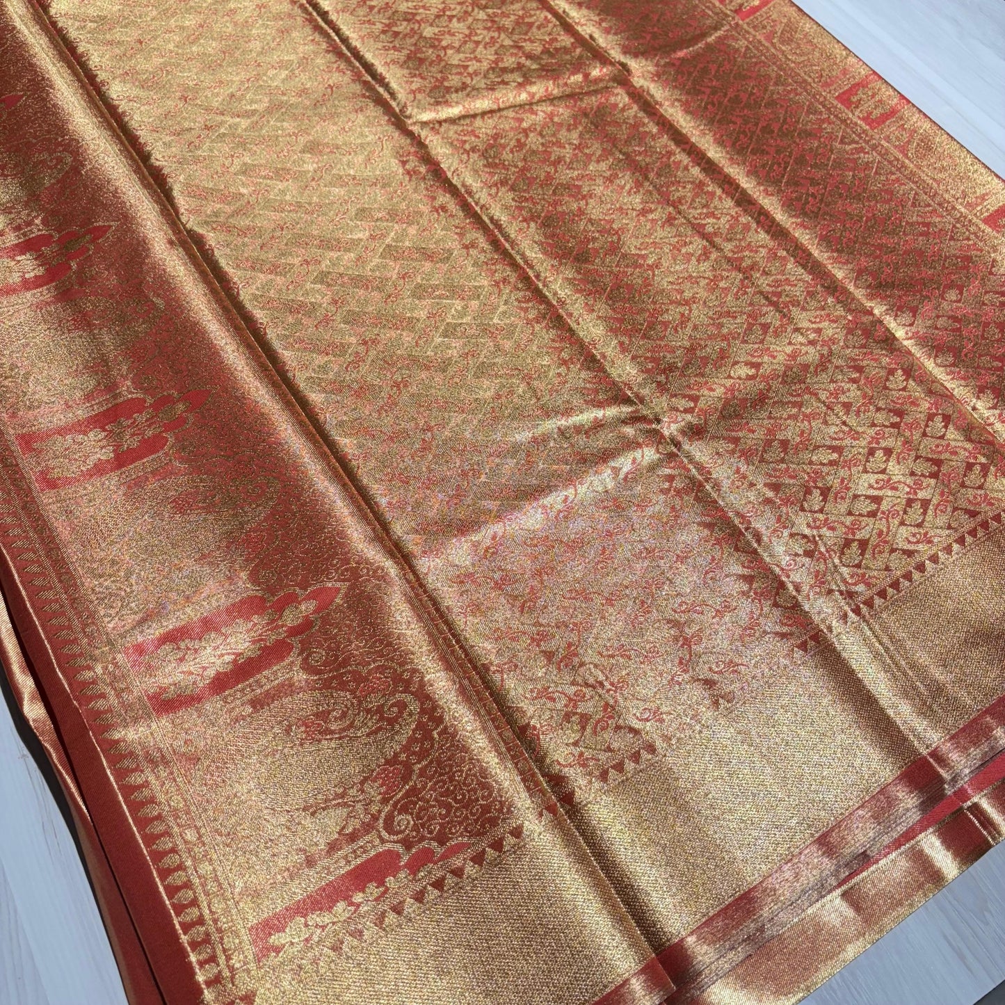 Semi Kanchivaram Soft Tissue Saree