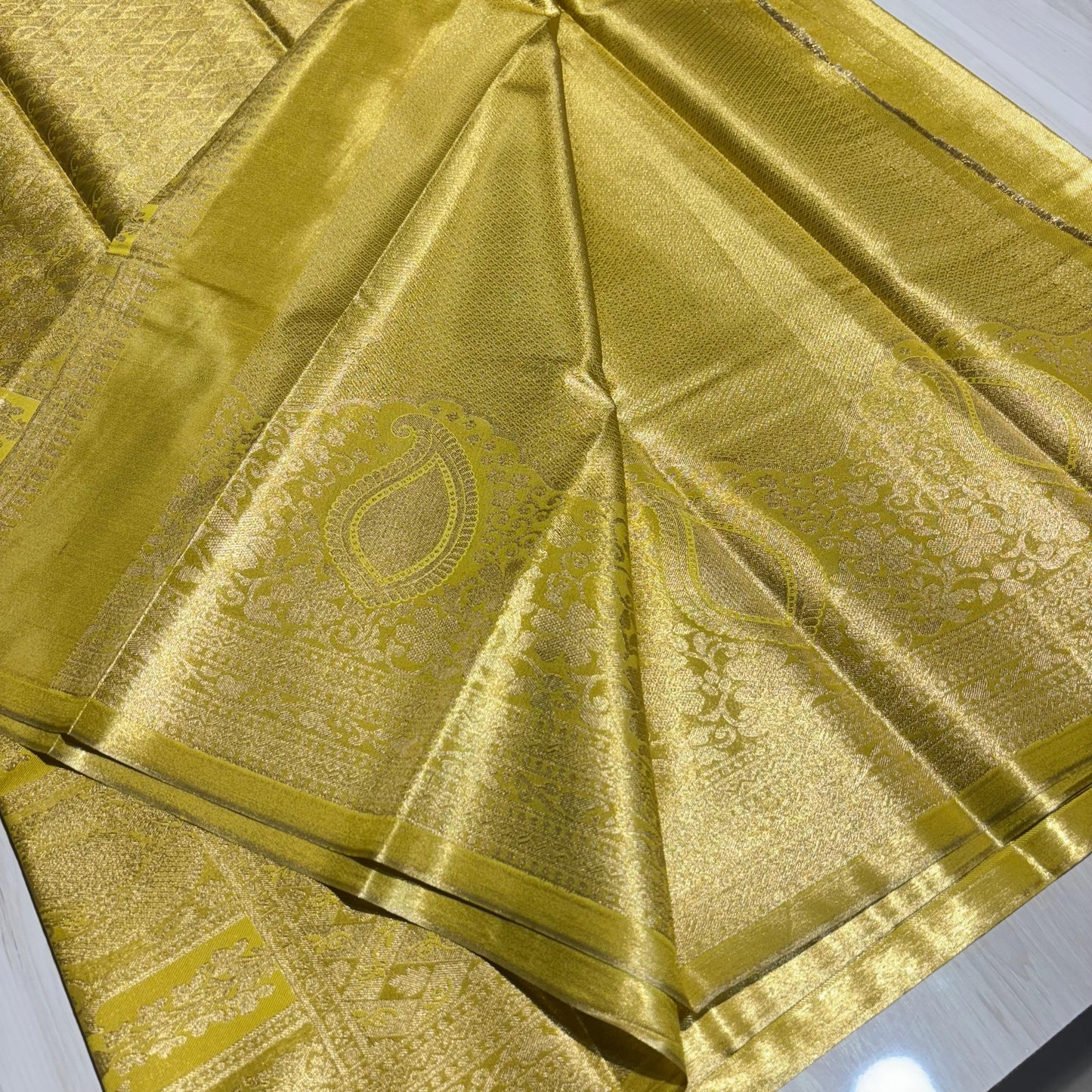 Semi Kanchivaram Soft Tissue Saree