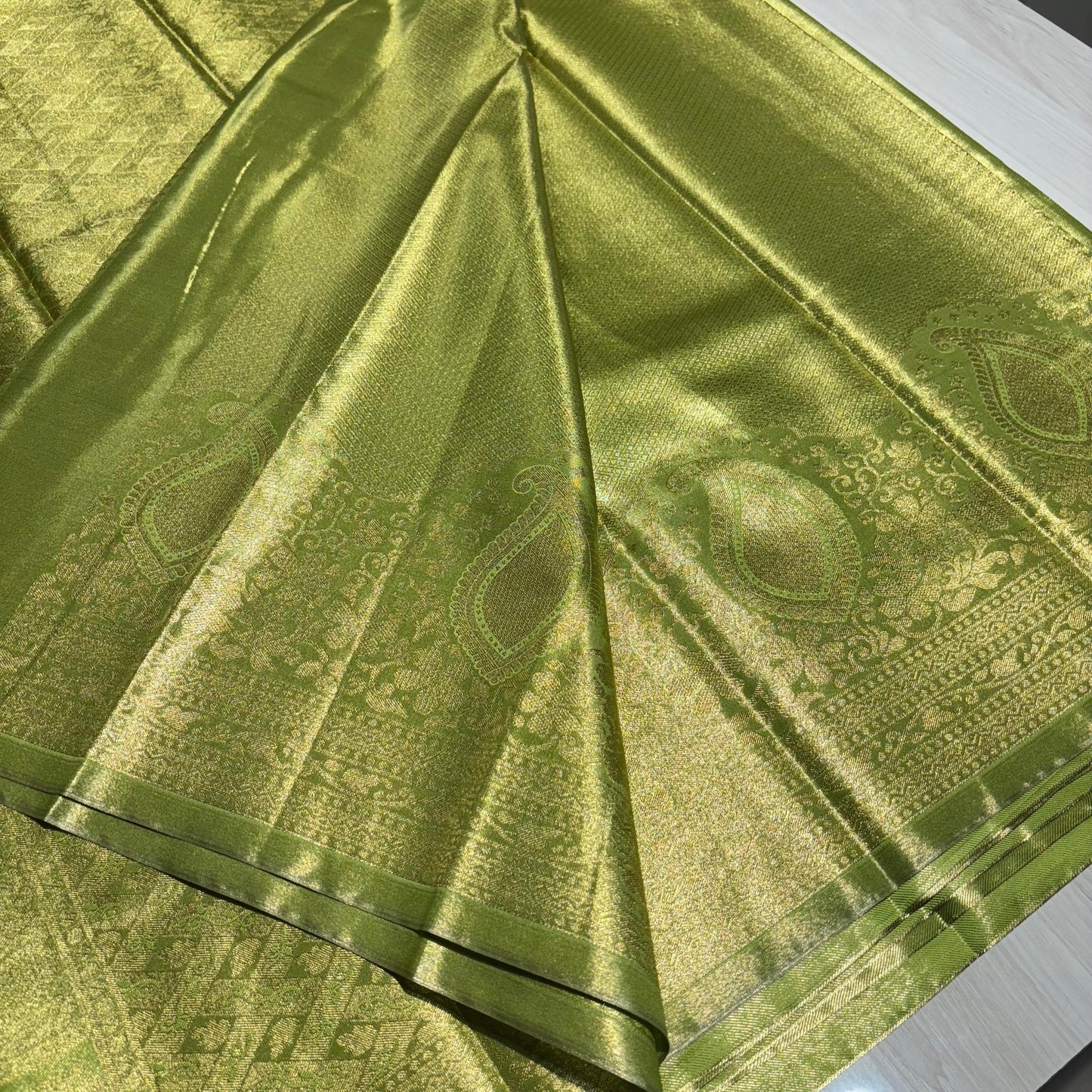 Semi Kanchivaram Soft Tissue Saree