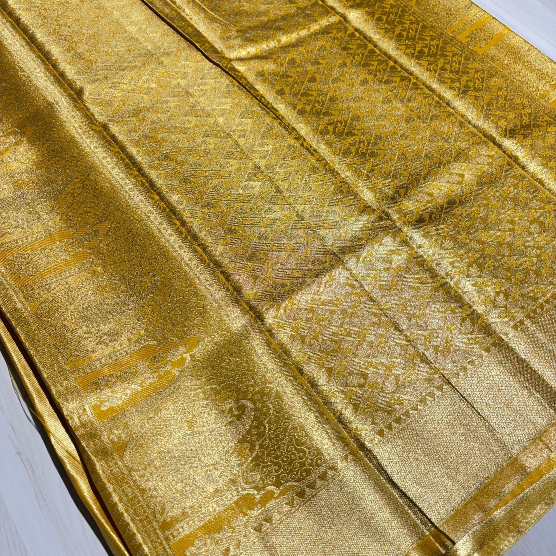 Semi Kanchivaram Soft Tissue Saree