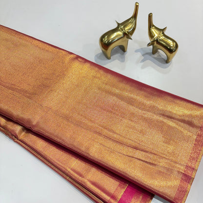 Semi Kanchivaram Soft Tissue Saree