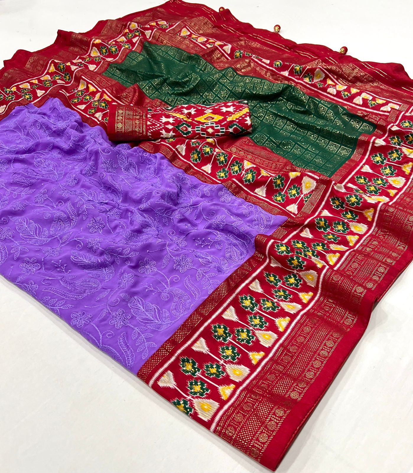 Designer Georgette Patola Saree