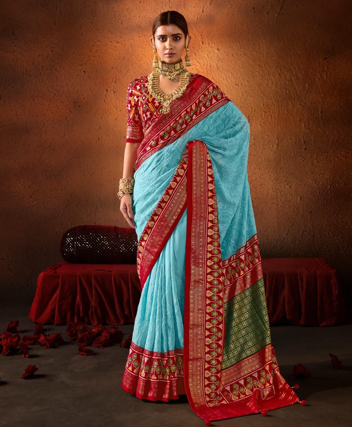 Designer Georgette Patola Saree