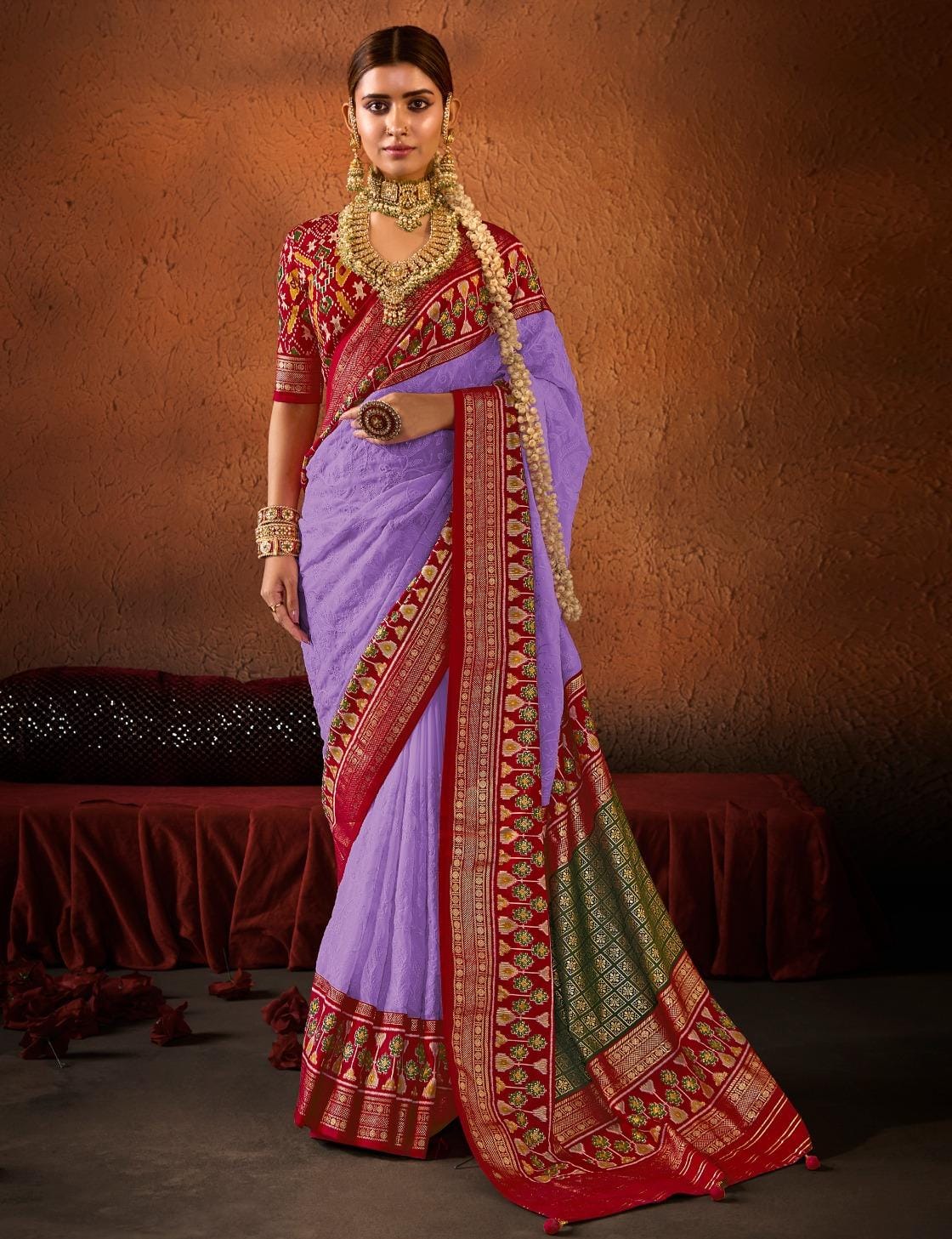 Designer Georgette Patola Saree