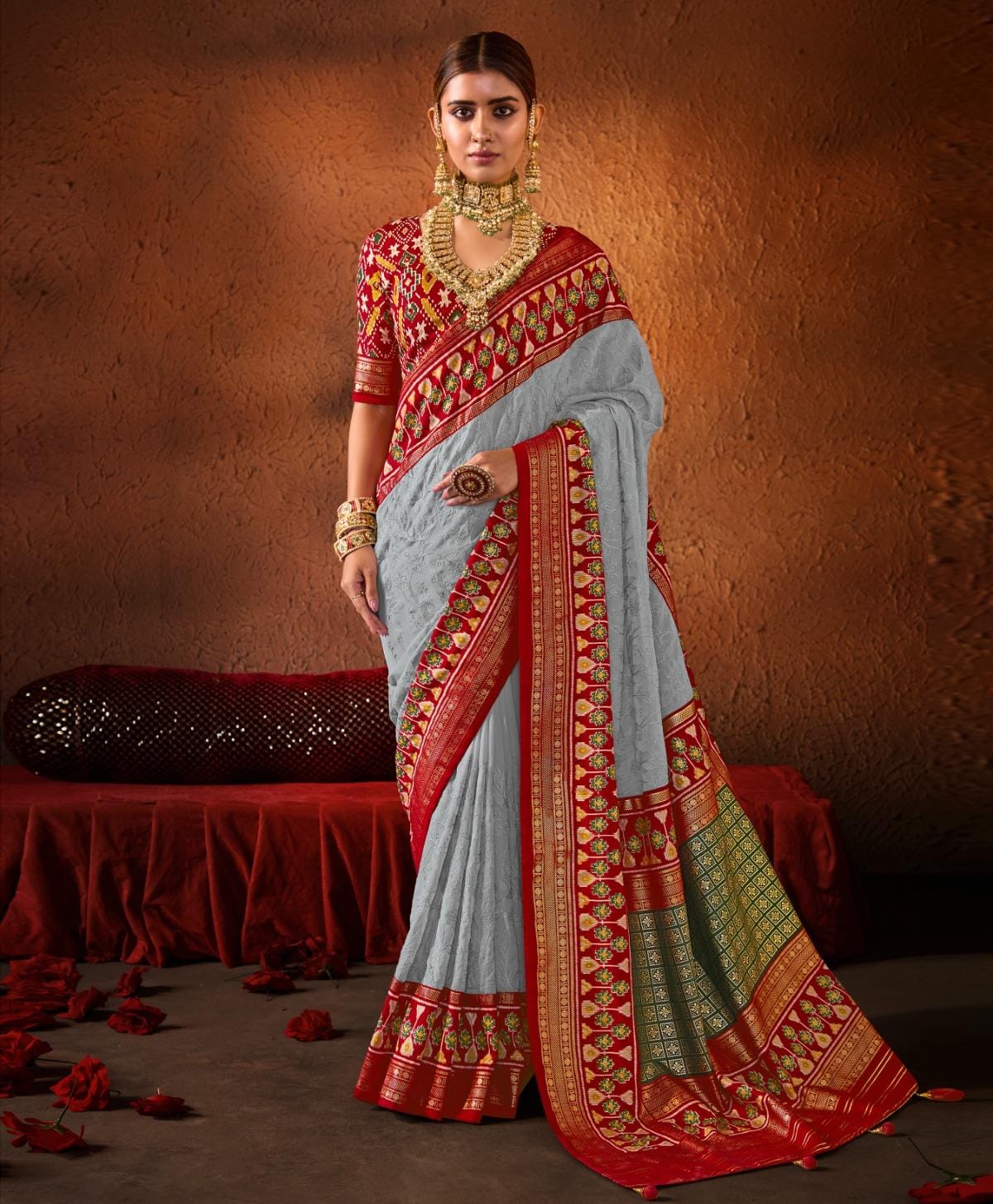 Designer Georgette Patola Saree