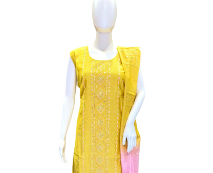 Designer Chanderi Silk Chudidar