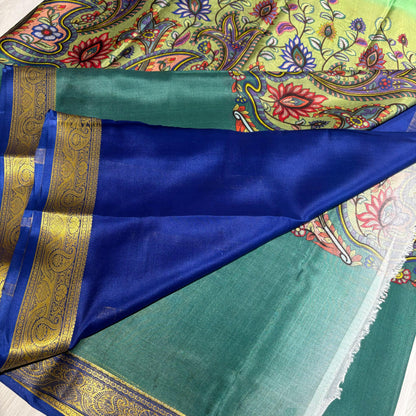 Printed Mysore Silk Saree