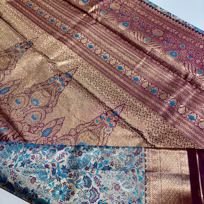 Kanchivaram Tissue Semi Silk Saree