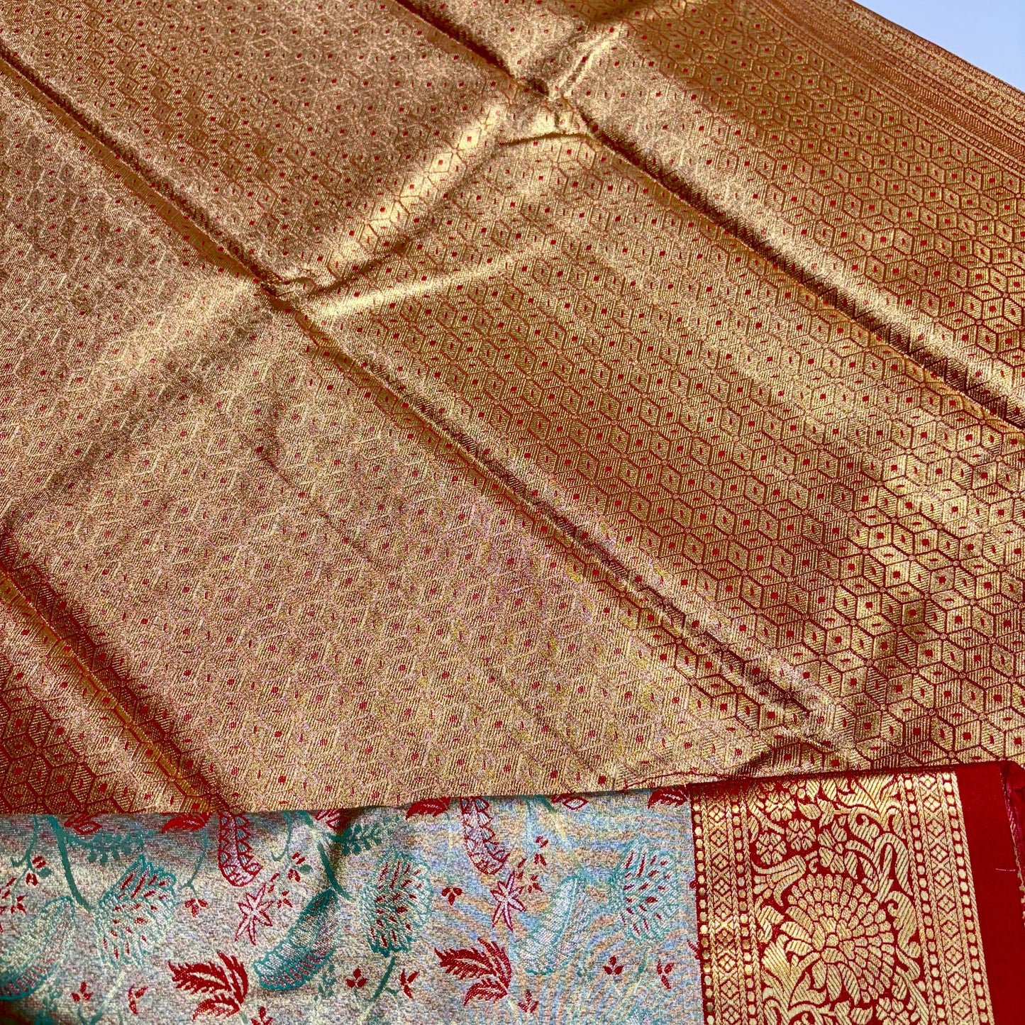 Kanchivaram Tissue Semi Silk Saree