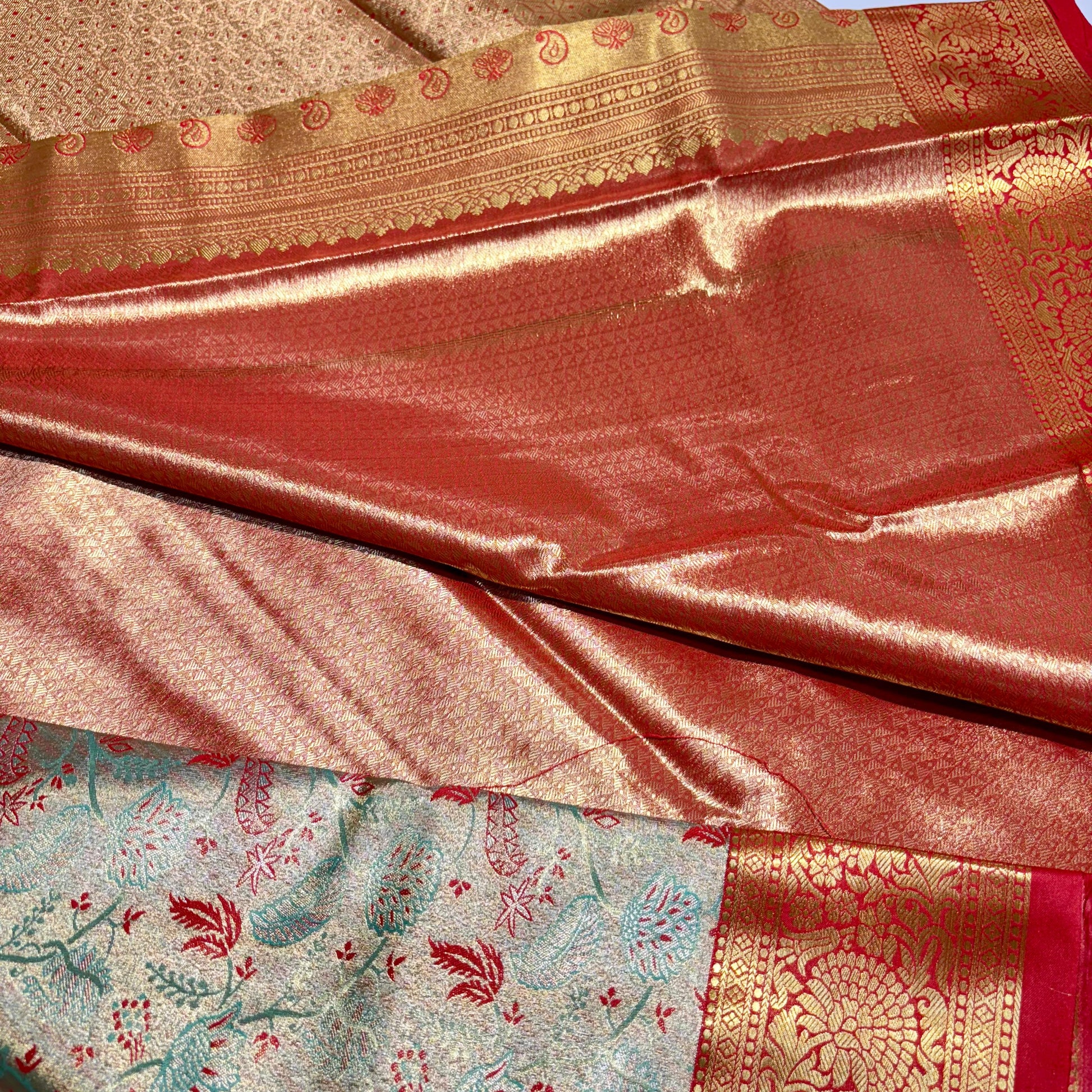 Kanchivaram Tissue Semi Silk Saree