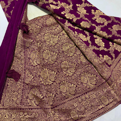 Banarasi Designer Crepe Saree