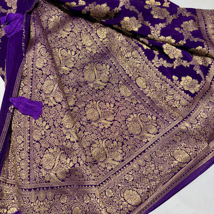 Banarasi Designer Crepe Saree