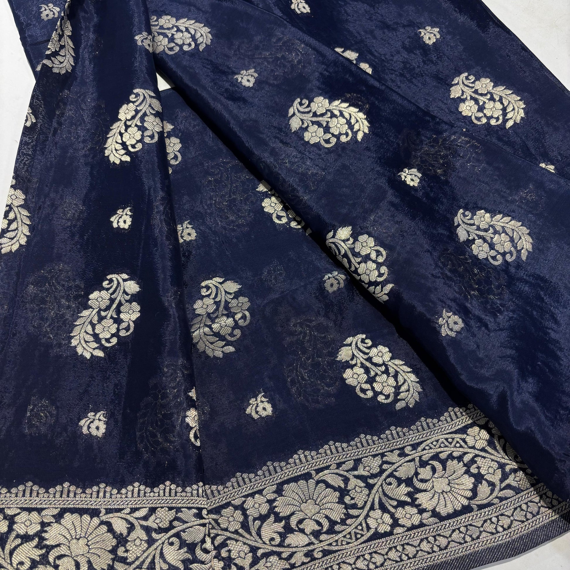 Banarasi Zari Crepe Saree