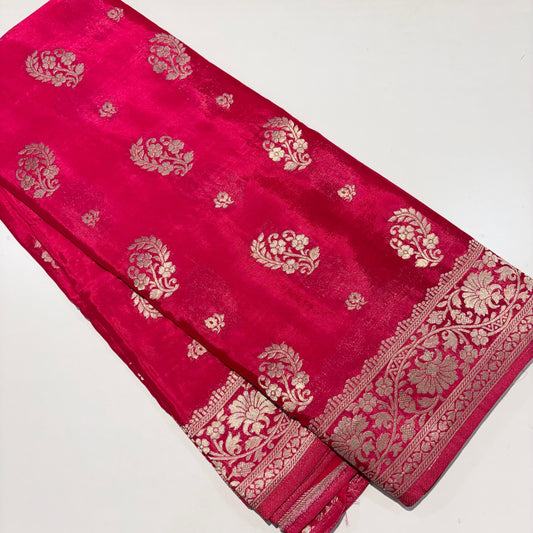 Banarasi Zari Crepe Saree