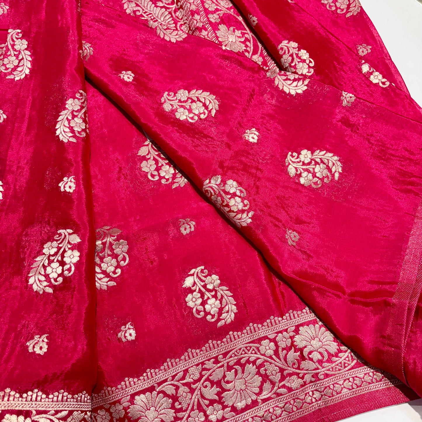 Banarasi Zari Crepe Saree