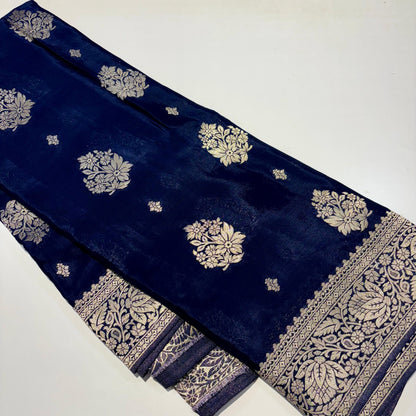 Banarasi Zari Crepe Saree