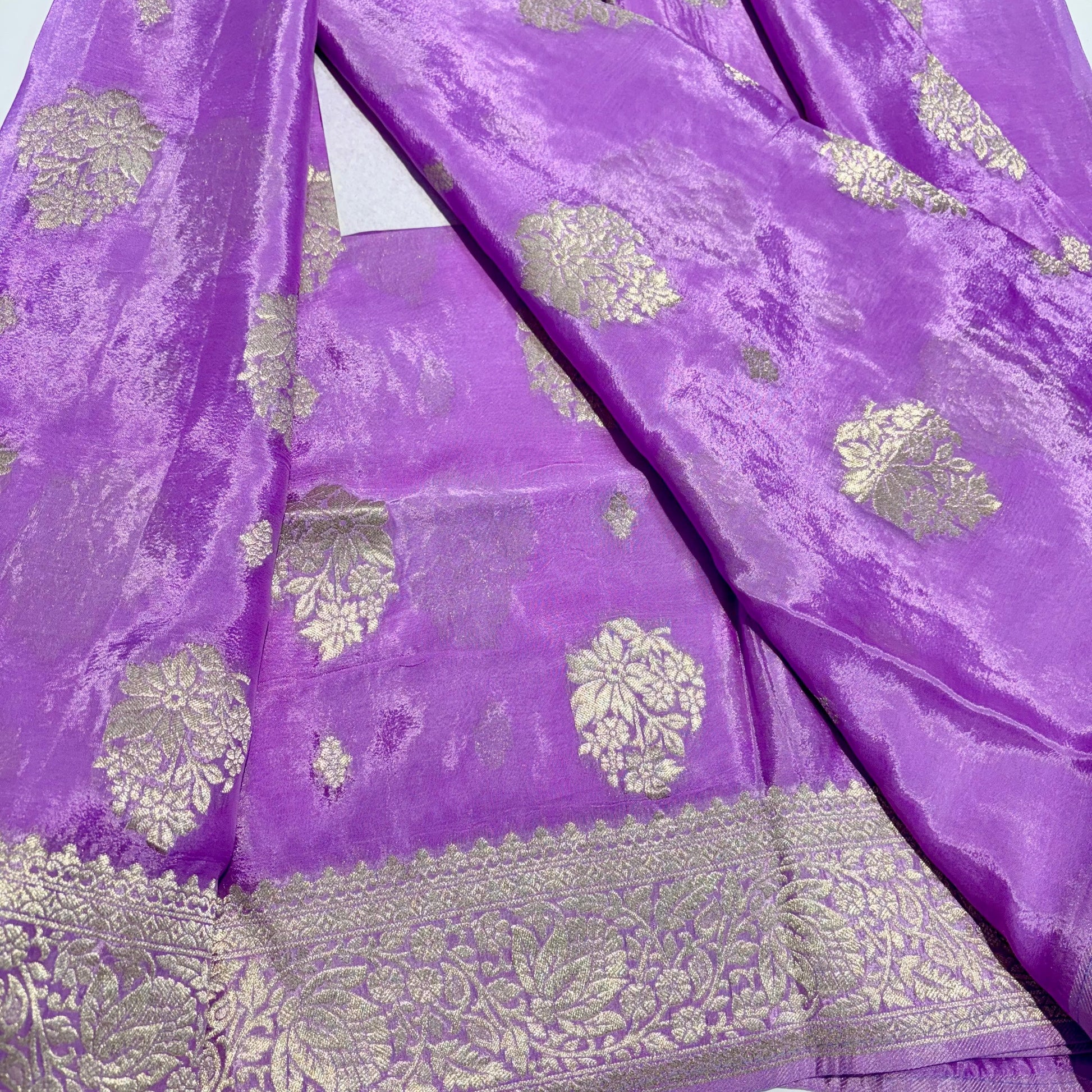 Banarasi Zari Crepe Saree