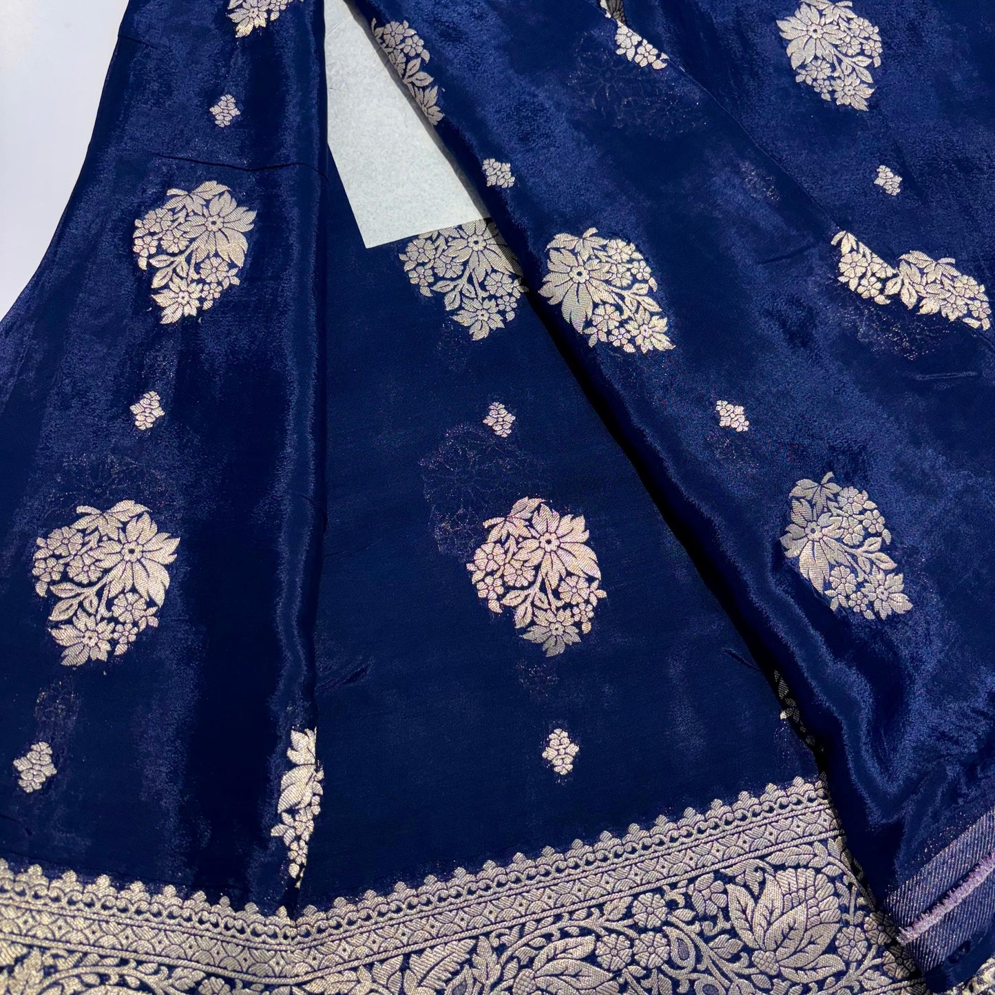 Banarasi Zari Crepe Saree