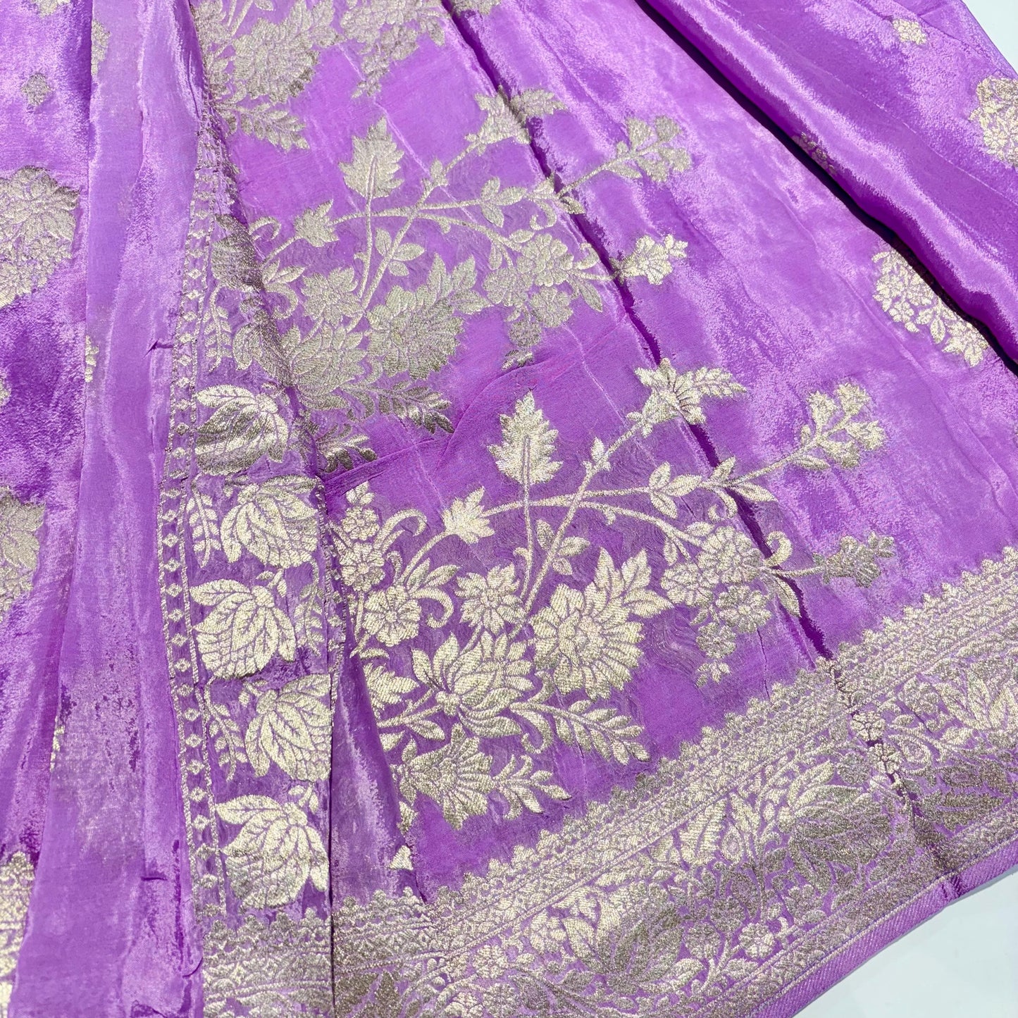 Banarasi Zari Crepe Saree