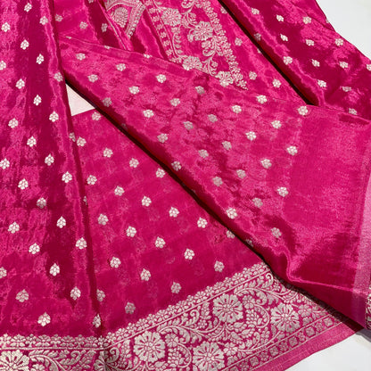 Banarasi Zari Crepe Saree