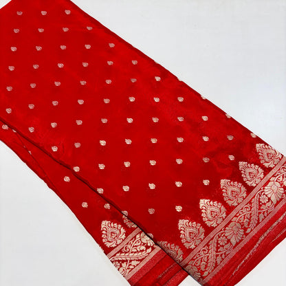 Banarasi Zari Crepe Saree