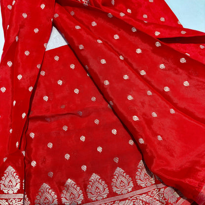 Banarasi Zari Crepe Saree