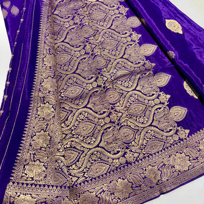 Banarasi Zari Crepe Saree