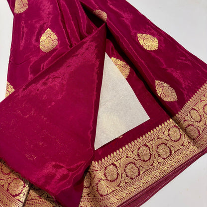 Banarasi Zari Crepe Saree