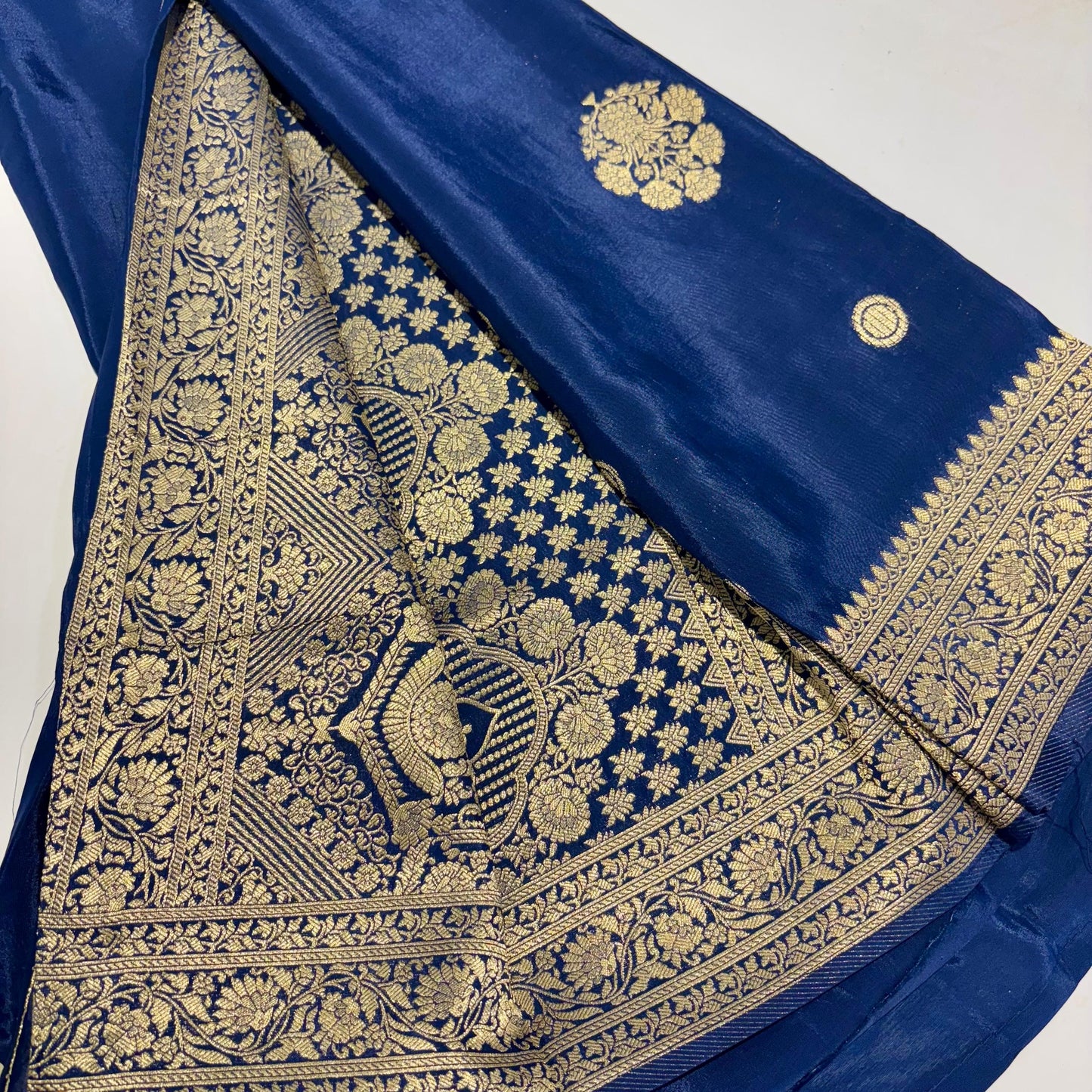 Banarasi Zari Crepe Saree