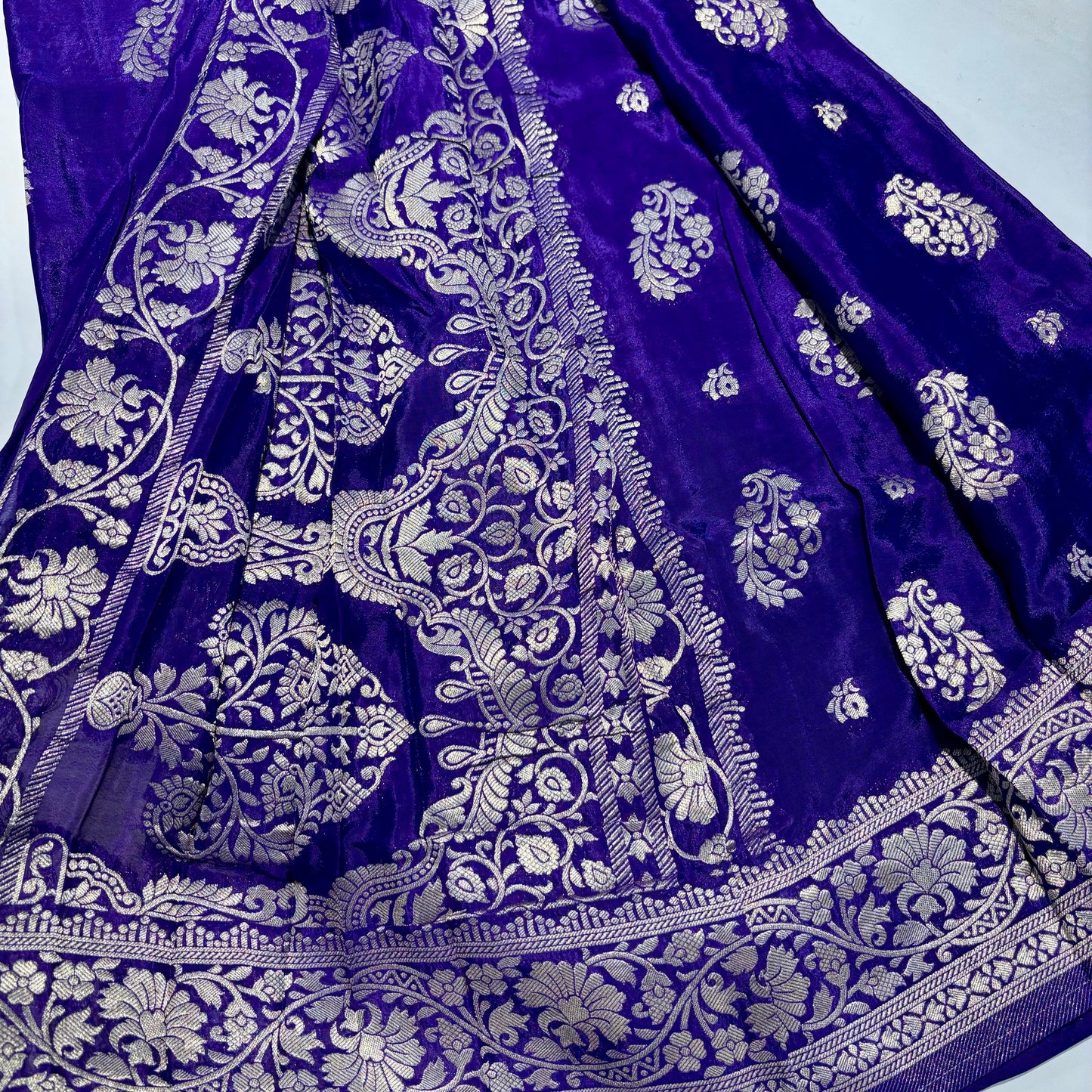 Banarasi Zari Crepe Saree