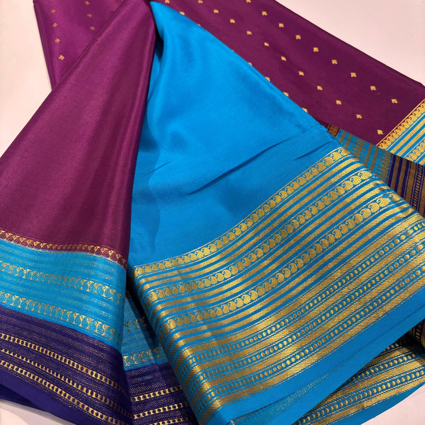 3D Pure Mysore Silk Saree