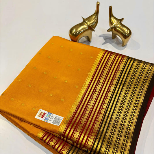 3D Pure Mysore Silk Saree