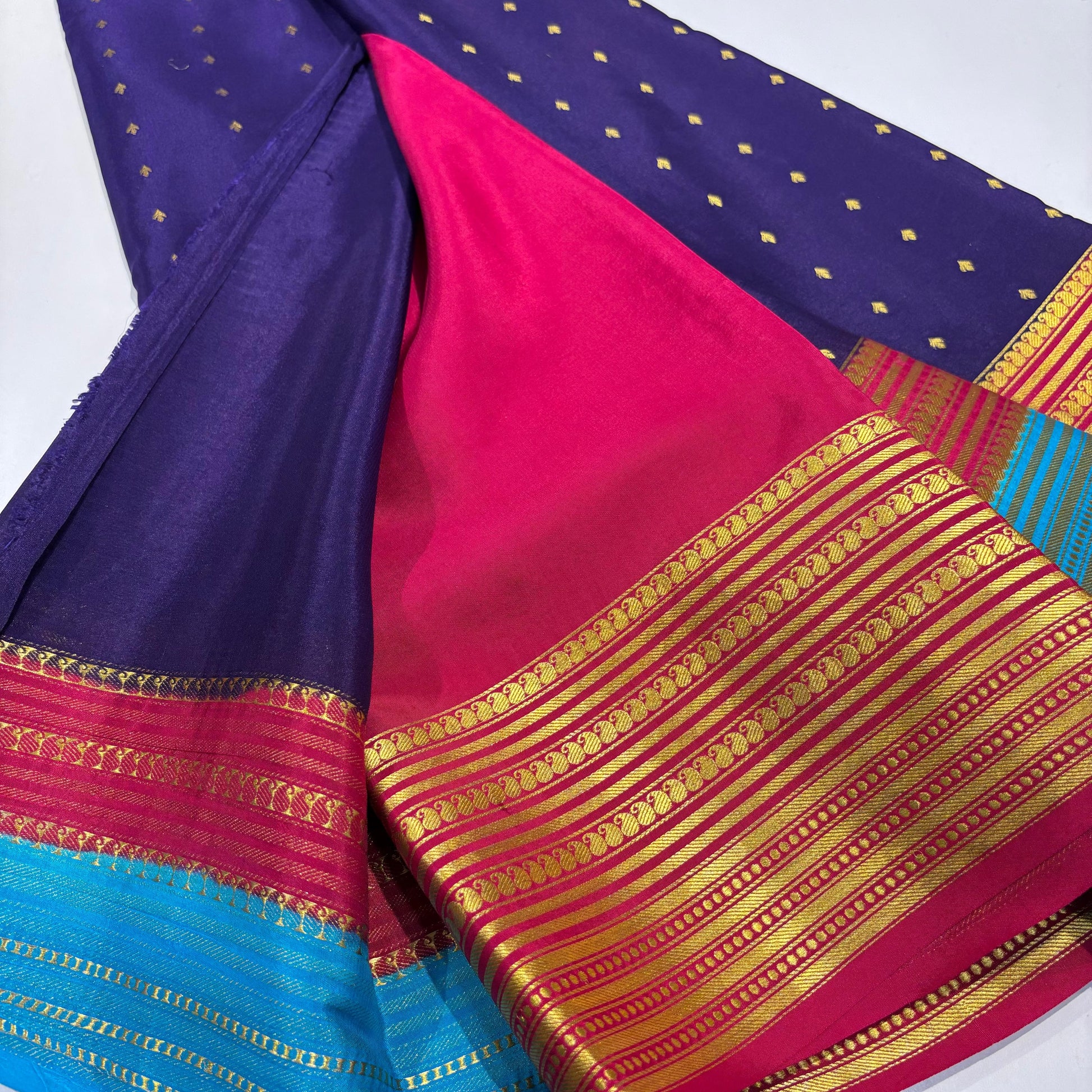 3D Pure Mysore Silk Saree