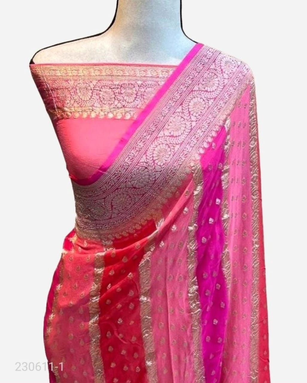 Pure Khaddi Georgette Saree