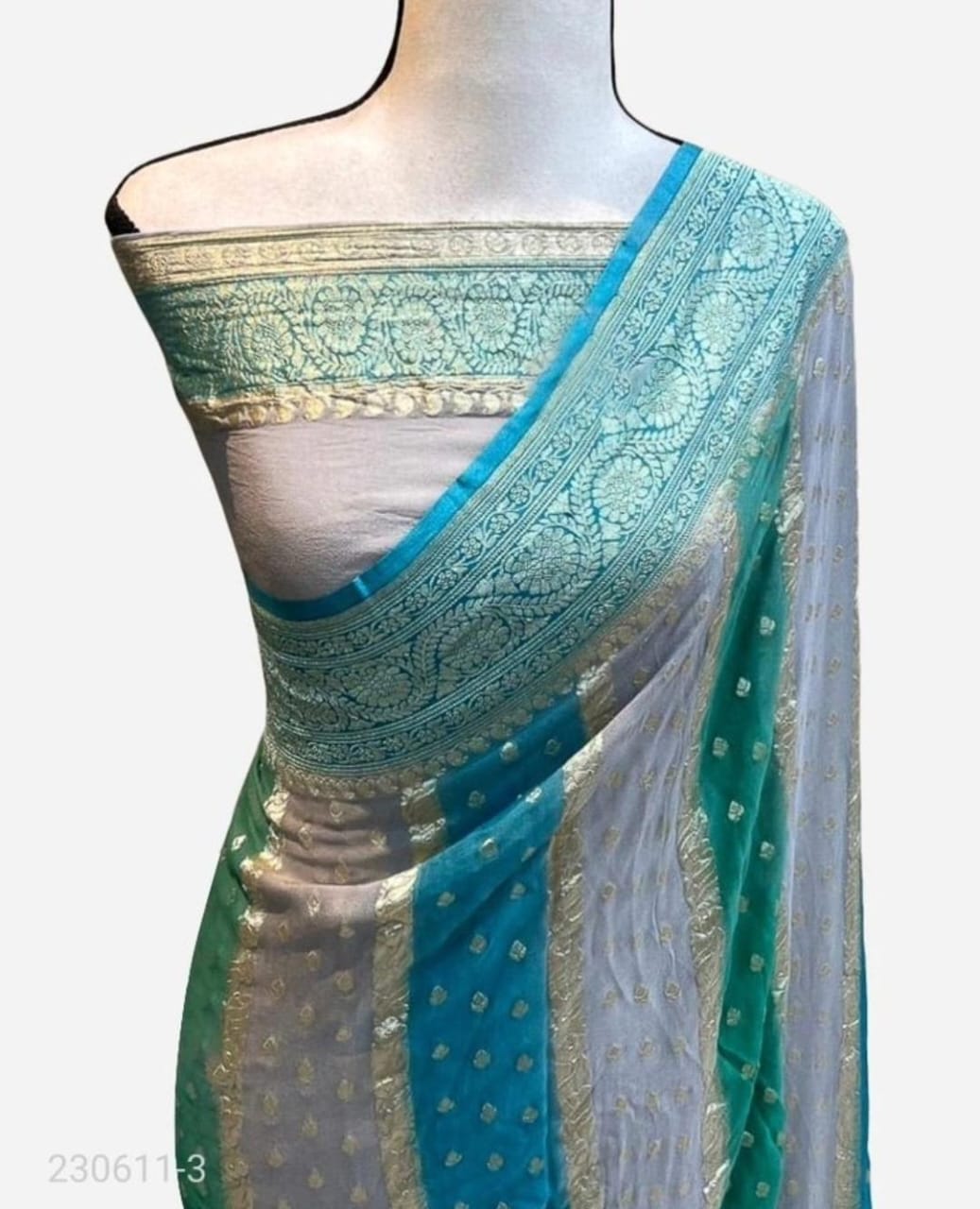 Pure Khaddi Georgette Saree