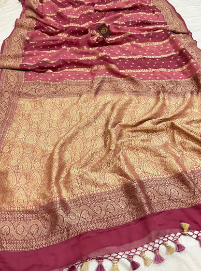 Pure Khaddi Georgette Saree