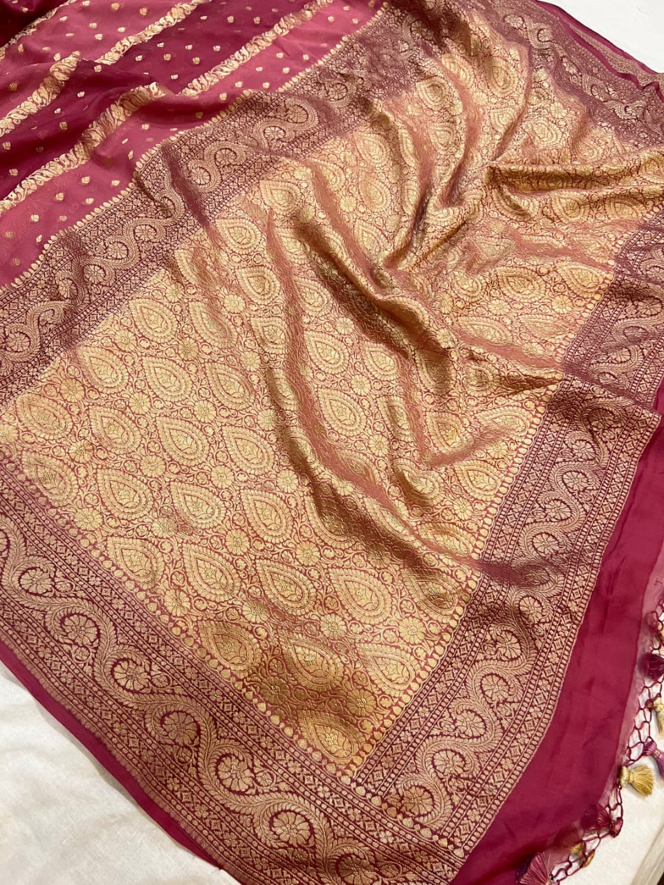 Pure Khaddi Georgette Saree