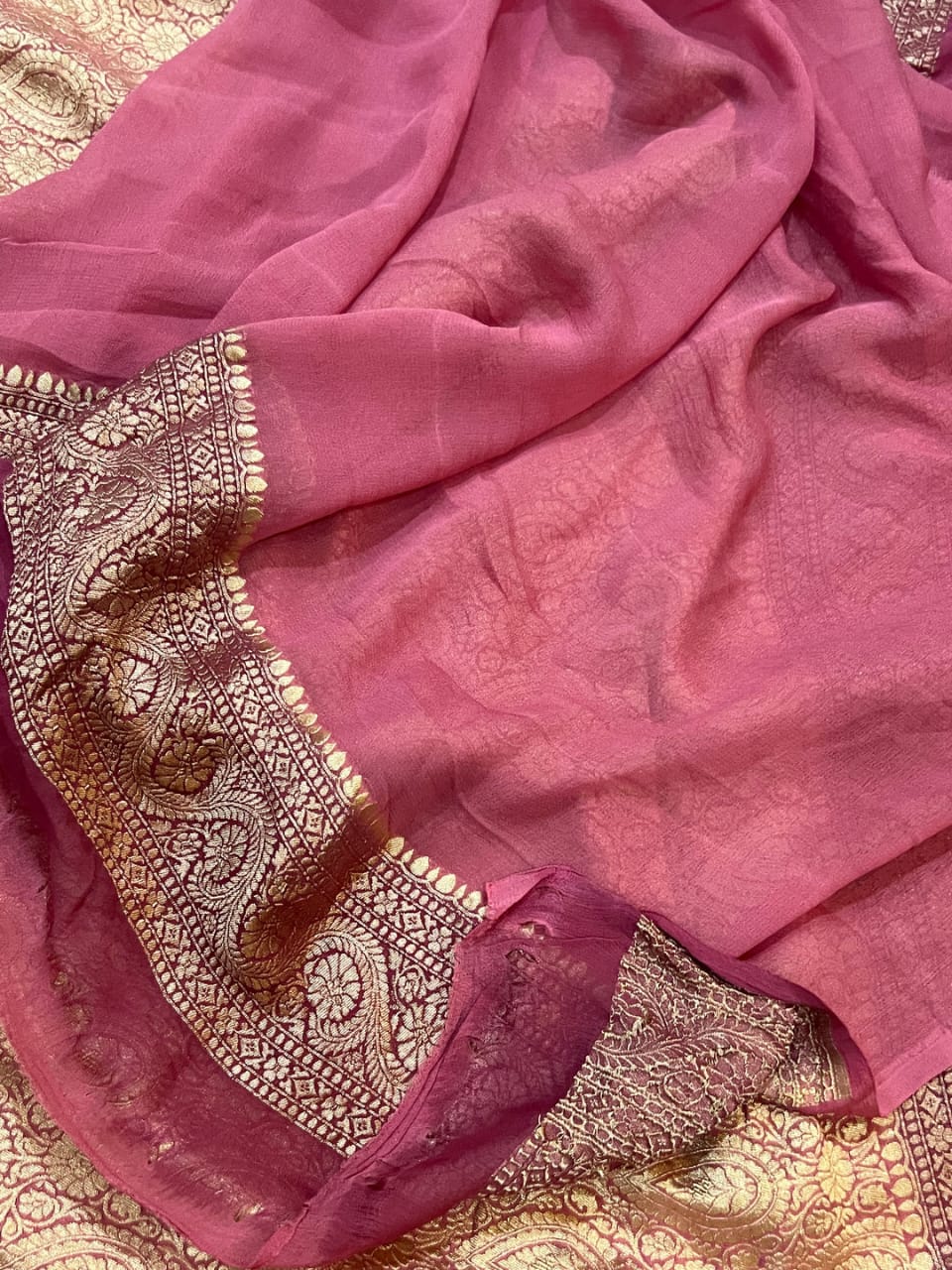 Pure Khaddi Georgette Saree