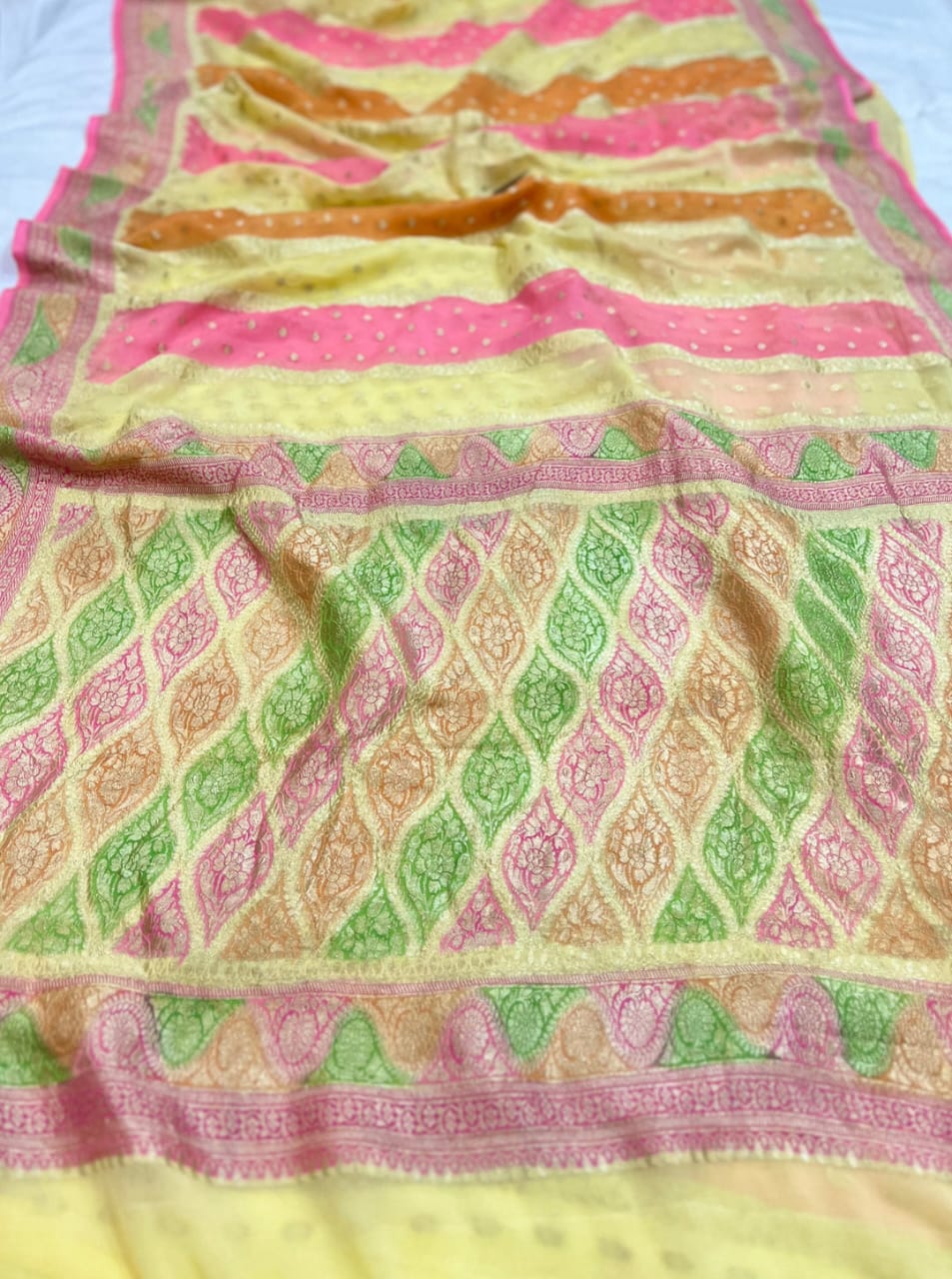 Pure Khaddi Georgette Saree